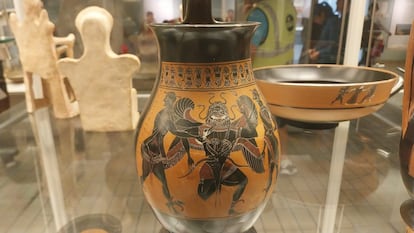 Una Medusa arcaica en un vaso griego en el British Museum