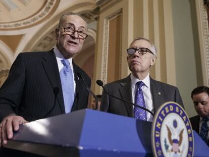 Schumer y Reid son los l&iacute;deres dem&oacute;cratas del Senado