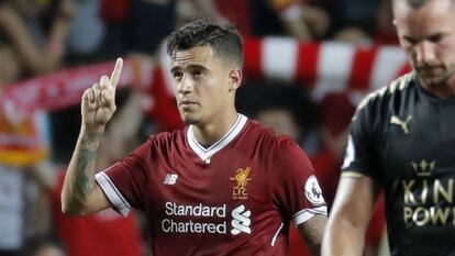 Coutinho, con el Liverpool.