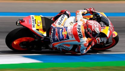 Marc Márquez, durante el Gran Premio de Tailandia.