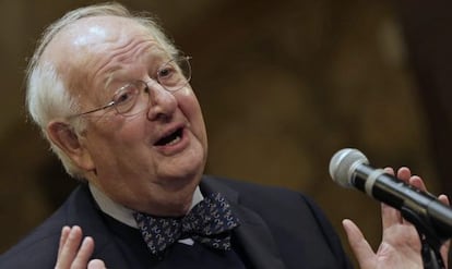 El Nobel de Economía 2015, Angus Deaton, este lunes en la Universidad de Princeton (Nueva Jersey, EE UU).