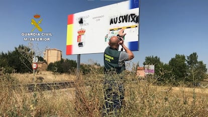 Una pintada neonazi en Castrillo Mota de Judíos.