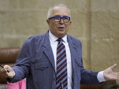 Jos&eacute; S&aacute;nchez Maldonado en el Parlamento de Andaluc&iacute;a.