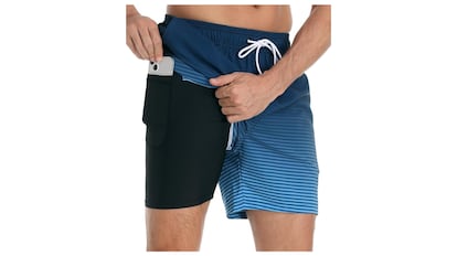 Bañador con bolsillo interior.