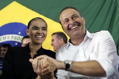 Marina Silva e Eduardo Campos.