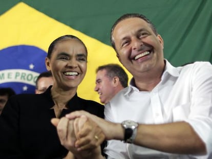 Marina Silva e Eduardo Campos.