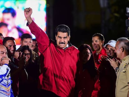 Nicolás Maduro, no domingo em Caracas