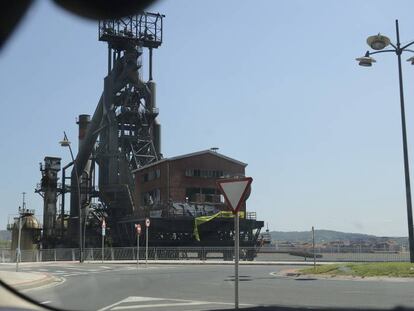 El horno alto de la siderurgia de Sestao, en 2016.