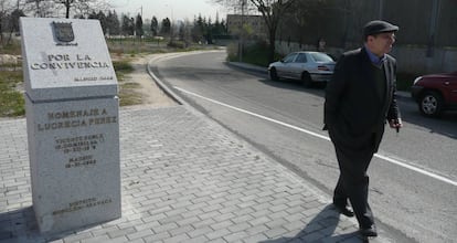 The monument to Lucrecia Pérez in the Moncloa–Aravaca district.