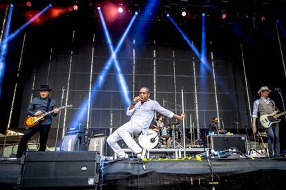 Los Vintage Trouble en el Low Festival el pasado sábado.