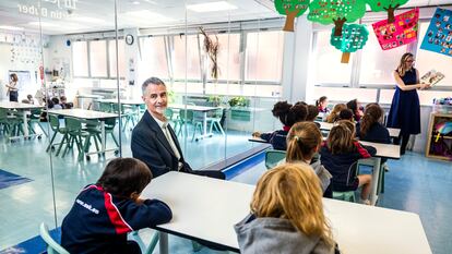 Daniel Wilson, profesor de Harvard, en el colegio SEK-Santa Isabel, en Madrid.