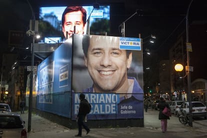 Anuncios del candidato kirchnerista a alcalde de Buenos Aires, Mariano Recalde