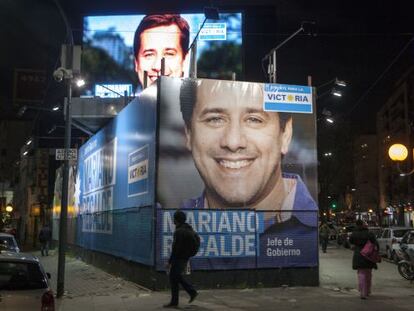 Anuncios del candidato kirchnerista a alcalde de Buenos Aires, Mariano Recalde