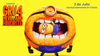 Cartel promocional de la película 'Gru 4 Mi villano favorito', en cines el 3 de julio.