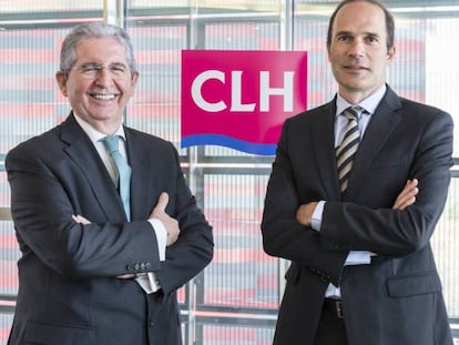 José Luis López de Silanes, presidente de CLH y Jorge Laza, consejero delegado.