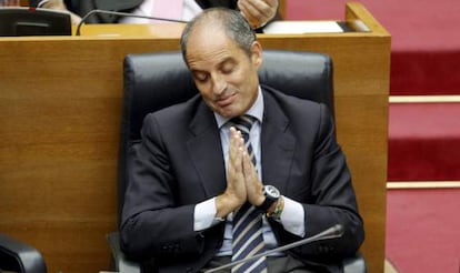 El president de la Generalitat, Francisco Camps, volverá a sentarse en las Cortes Valencianas.