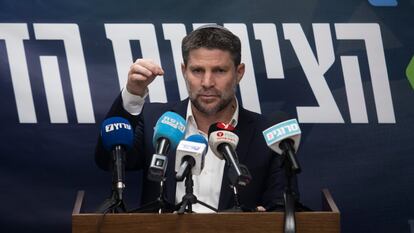 El ministro de Finanzas de Israel, Bezalel Smotrich, el pasado día 5 en Jerusalén.