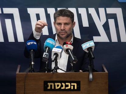 El ministro de Finanzas de Israel, Bezalel Smotrich, el pasado día 5 en Jerusalén.