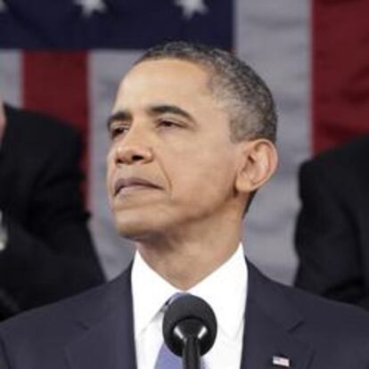 Obama durante el Discurso de la Unión