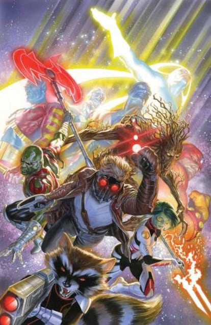 Alex Ross retrata a dos generaciones de guardianes.