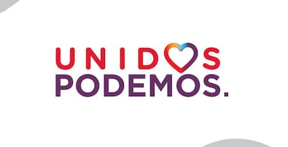 El logo que usará Izquierda Unida, con el fondo blanco.