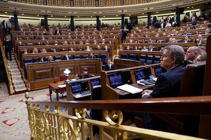 Alberto N?ez Feijo, durante el pleno del Congreso de los Diputados.