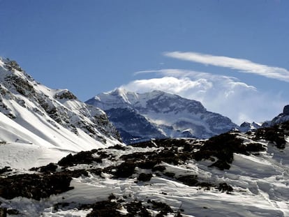 El cerro Aconcagua, de 6.962 metros de altitud.