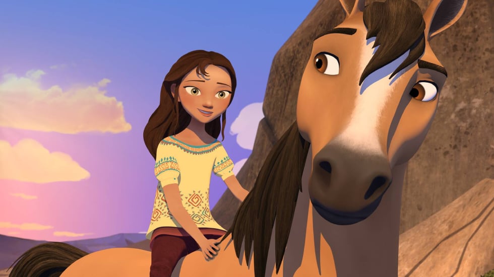Imagen promocional de la película 'Spirit: Cabalgando en libertad'.