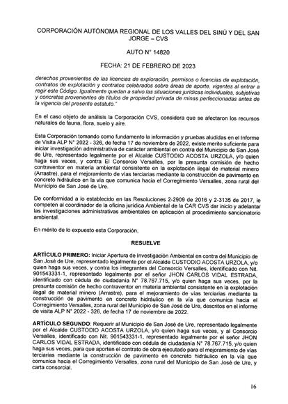 La CVS ordenó la apertura de una investigación oficial sobre el rol de la municipalidad de San José y el Consorcio Versalles.