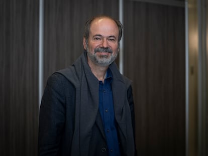 Juan Villoro, escritor y periodista mexicano, en la FILBO ( Feria Internacional del Libro) de Bogotá, el 22 de abril de 2023.