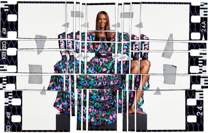 Iman, en la campa&ntilde;a de Kenzo x H&amp;M.