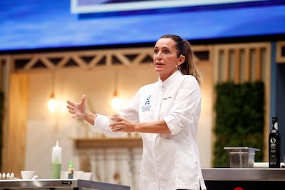 Begoña Rodrigo, este miércoles, en un momento de su ponencia en San Sebastián Gastronomika, en una imagen proporcionada por la organización.