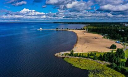 La playa de Nallikarin, en la región de Oulu (Finlandia).