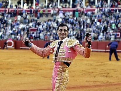 Paco Ureña, en la Maestranza, en la Feria de Abril de 2016.