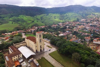 A mineradora Anglo American é responsável pela mineração de ferro em Conceição do Mato Dentro, Minas Gerais