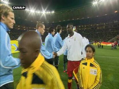 Uruguay 1 - Ghana 1 (4-2 en los penaltis)