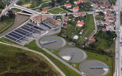 Water treatment plant in Vigo, Spain.