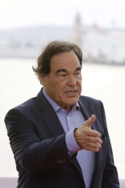 El director Oliver Stone, ayer en Sitges.