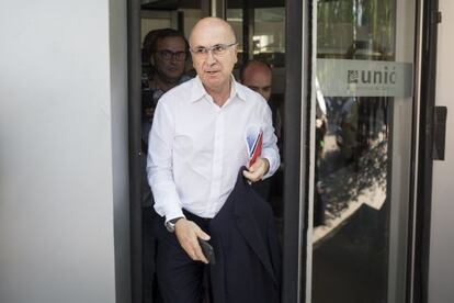 Josep Antoni Duran Lleida abandona la reuni&oacute; d&#039;Uni&oacute;. 