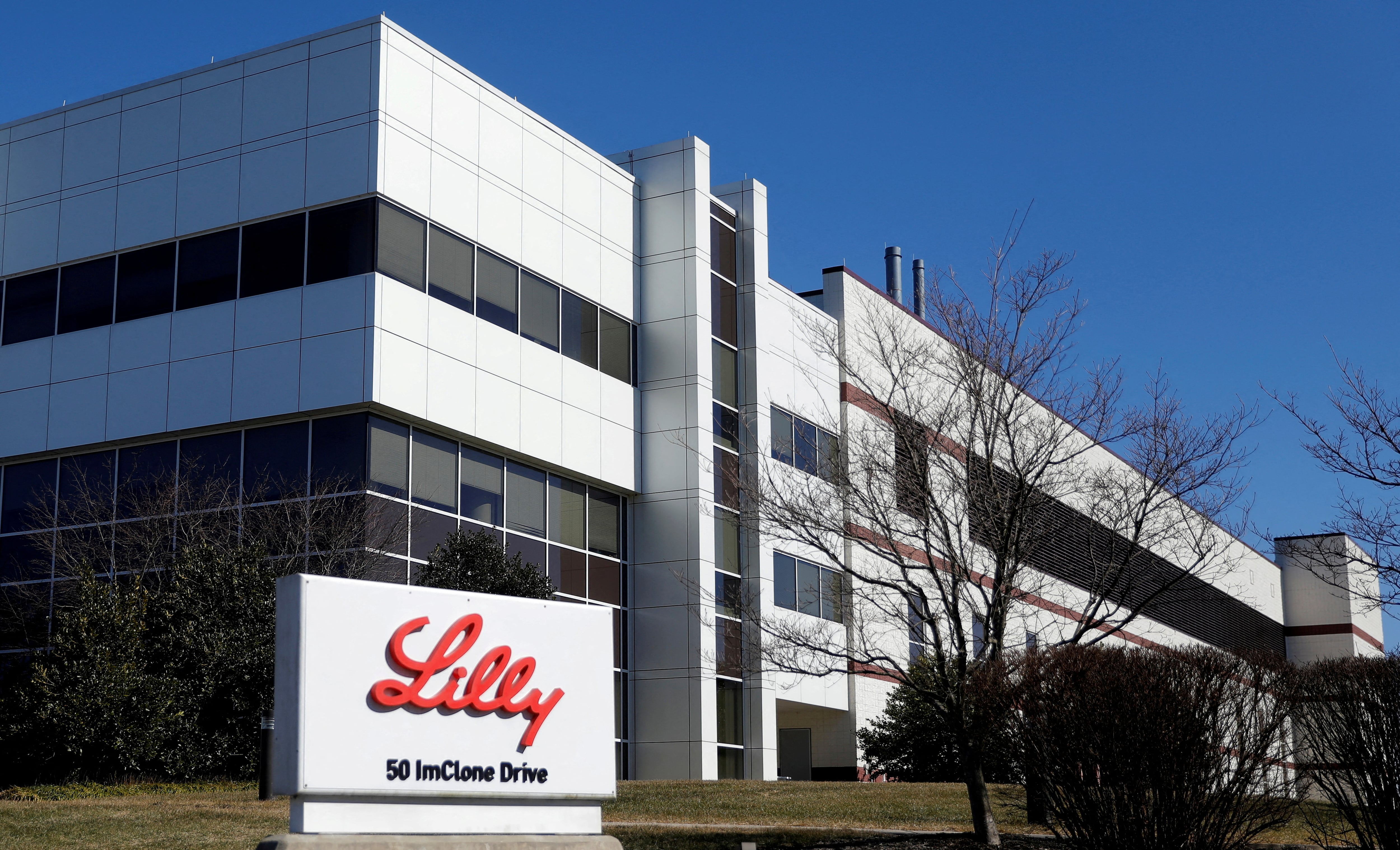 Planta de Eli Lilly en Branchburg, Nueva Jersey, en 2021.