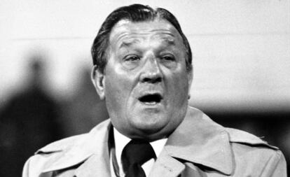 Bob Paisley, entrenador del Liverpool, en 1978.