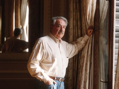 Álvaro Mutis en Venecia (Italia), en 1996.