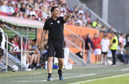 Berizzo, durante un partido de pretemporada con el Athletic.