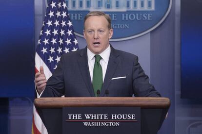 O porta-voz da Casa Branca, Sean Spicer.