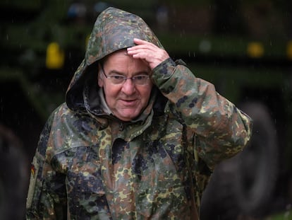 German Defense Minister Boris Pistorius during a visit to Bad Reichenhall on August 3.