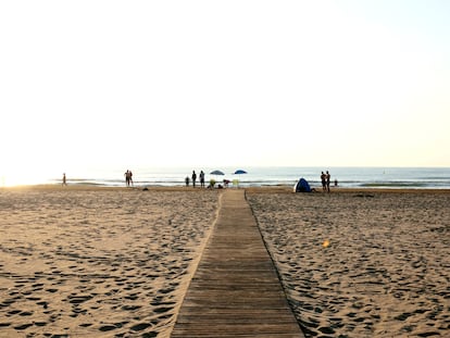 Playa de la Malvarrosa en Valencia.