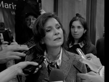 Claudia Faci en un momento del falso documental.