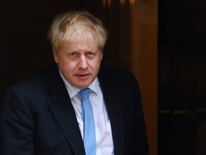 El primer ministro británico, Boris Johnson, el martes en Downing Street.