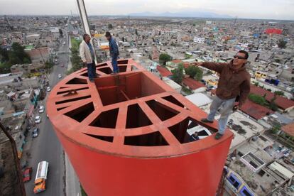 Fase final de la construcción.