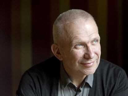 Jean Paul Gaultier, ayer en Barcelona.